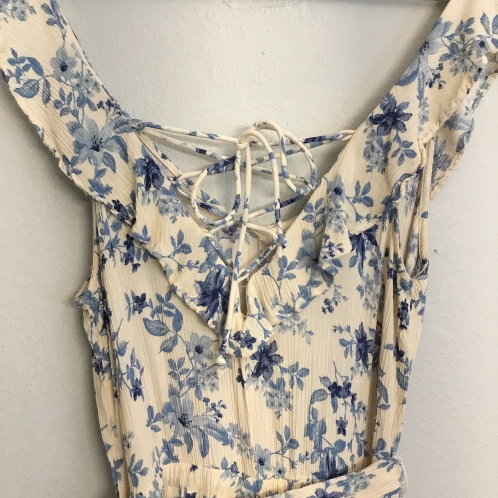 American Eagle Outfitters Floral Jumpsuit Sleeveless Size S - Picture 5 of 16